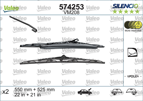 Wiper Blade - 574253 VALEO